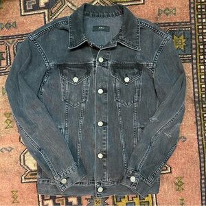 Able Merly Washed black denim jacket. Small.